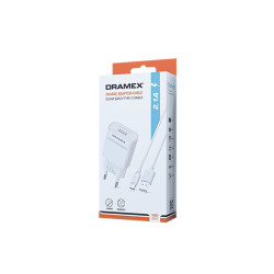 DRAMEX D21T CHARGER ADAPTER ( TYPE-C ) USB ( SET ) 2.1A EV ŞARJ ALETİ*120