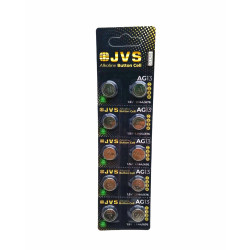 JVS AG13 1.5V LR44 SAAT PİLİ 10LU KART*400